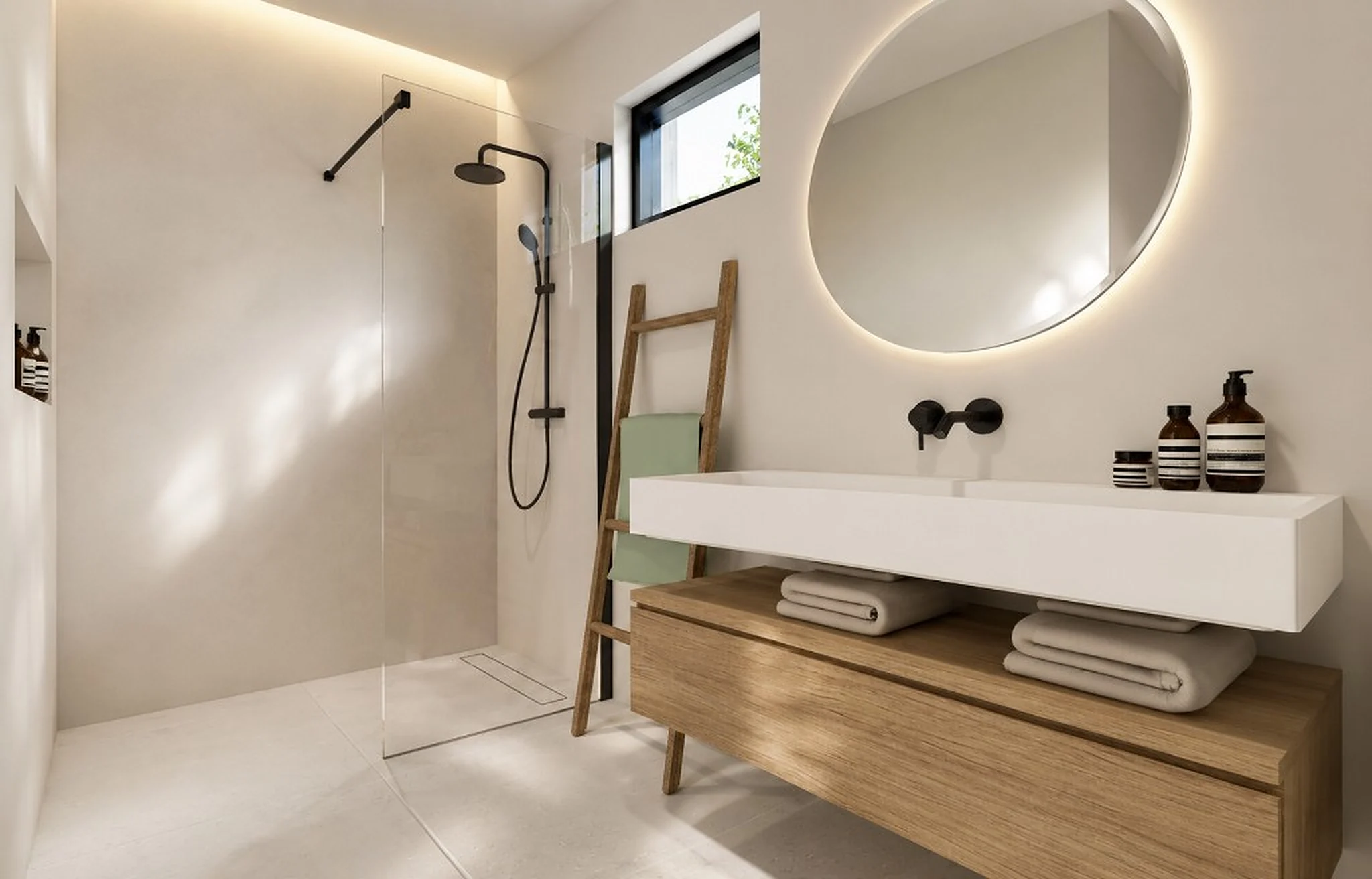 Serenity Residence bathroom with modern finishes