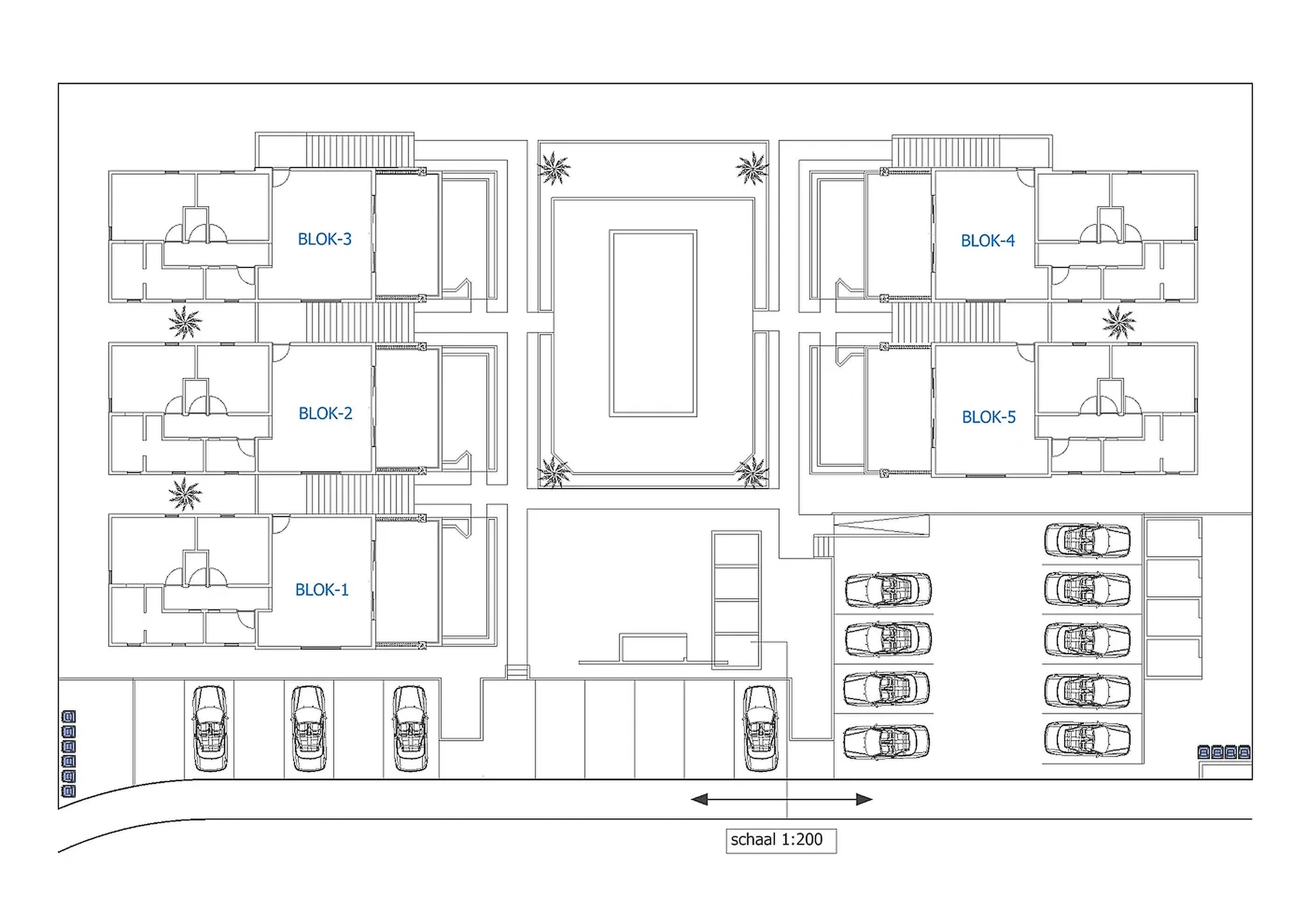 Serenity Residence block overview — blocks 1 to 5
